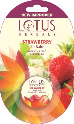 LOTUS HERBALS Herbals Strawberry Lip Balm 5 gm Pack of 2 Stawberry(Pack of: 2, 0.1 g)