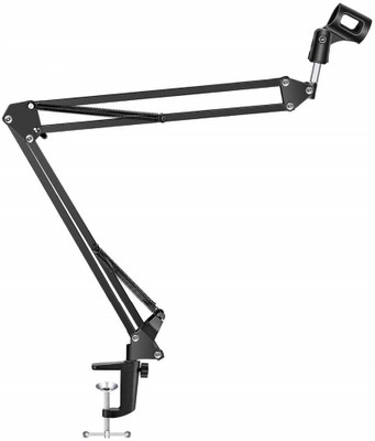 Techtest Condenser Mic Stand for Singing Broadcasting Live Stream Microphone Stand Microphone Stand, Mic Stand Professional, Condensor Mic Stand, Table Mic Stand(Multicolor)