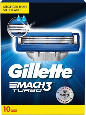 Gillette Mach 3 Turbo Cartridge  (Pack of 10)