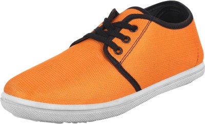 Kzaara Canvas Shoes For Men(Orange , 7)