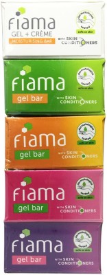 FIAMA Gel Bar Celebration Pack (125X5) Pack Of 5(5 x 125 g)