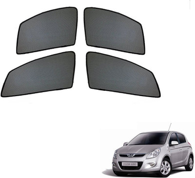 AuTO ADDiCT Side Window Sun Shade For Hyundai i20(Black)