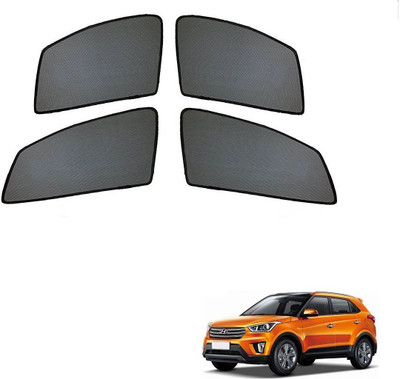 AuTO ADDiCT Side Window Sun Shade For Hyundai Creta(Black)