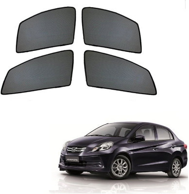 AuTO ADDiCT Side Window Sun Shade For Honda Amaze(Black)