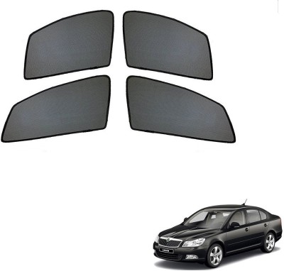 AuTO ADDiCT Side Window Sun Shade For Skoda Laura(Black)