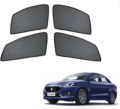 AuTO ADDiCT Side Window Sun Shade For Maruti Suzuki New Dzire(Black)