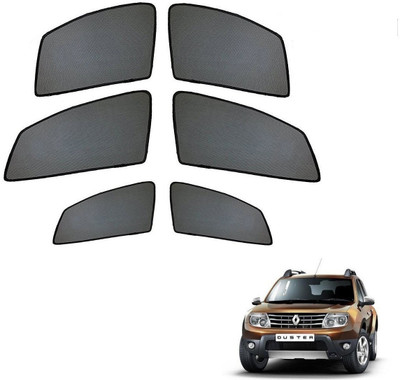 AuTO ADDiCT Side Window Sun Shade For Renault Duster(Black)