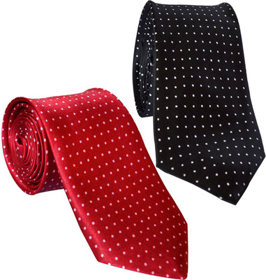 SunShopping Polka Print Tie(Pack of 2)