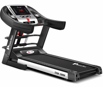 Powermax Fitness TDM-100M (2.0HP), Semi-Auto Lubrication, Multifunction Treadmill for home fitness Treadmill
