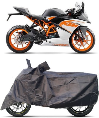 Akshita Enterprises Two Wheeler Cover for KTM(RC 200, Black)