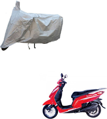 AuTO ADDiCT Two Wheeler Cover for Avon(E Scoot, Silver)