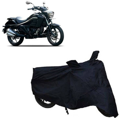 ROYAL AUTO MART Two Wheeler Cover for Suzuki(Intruder, Black)