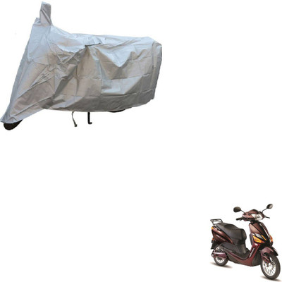 AuTO ADDiCT Two Wheeler Cover for Hero(Electric Optima, Silver)