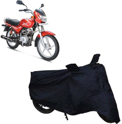 ROYAL AUTO MART Two Wheeler Cover for Bajaj(CT100, Black)