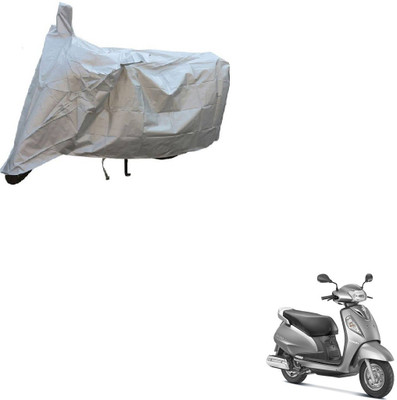 AuTO ADDiCT Two Wheeler Cover for Suzuki(Access, Silver)