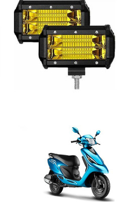 PRTEK 5inch Led Work Light OffRoad 2pcs Pack Flood Led Fog Light 003 Fog Lamp Motorbike LED for TVS (12 V, 72 W)(Zest, Pack of 2)