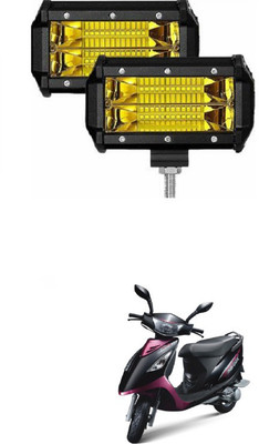 PRTEK 5inch Led Work Light OffRoad 2pcs Pack Flood Led Fog Light 056 Fog Lamp Motorbike LED for TVS (12 V, 72 W)(Scooty Streak, Pack of 2)