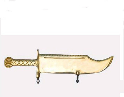 ACCESSOREEZ Brass Stylish Designer Talwar Front Mudguard Name Plate Bike Number Plate(Brass 5 cm  x  2 cm)