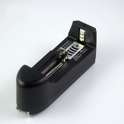 Schrodinger 70044 3.7V Dual Battery Charger Li-ion 18650/16340/26650  Camera Battery Charger(Black)