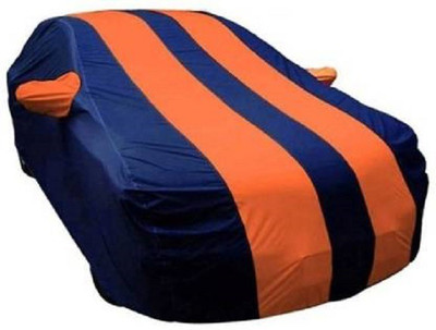 VK India Car Cover For Nissan Pulsar (With Mirror Pockets)(Blue, Orange)
