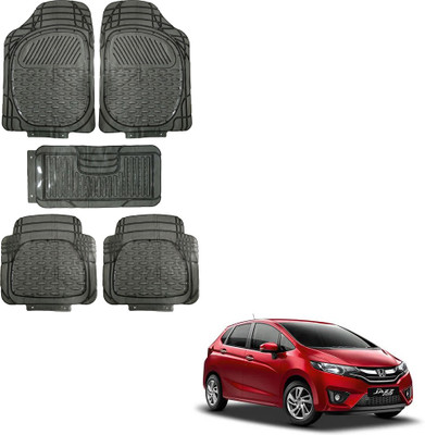 Oshotto Rubber Standard Mat For  Honda Jazz(Black)