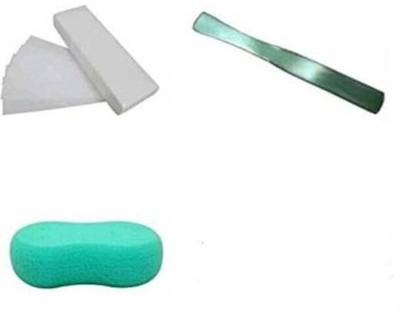 Skin Glow WAX STRIPS WITH SPONGE AND KNIFE(3 Items in the set)