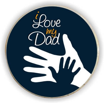 TheYaYaCafe Fathers Day Gifts I Love You My Dad Birthday Fridge Magnet Pack of 1(Blue)