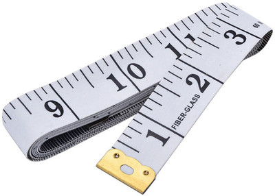 StealODeal White Top Quality 150cm Body Measuring Tailor Measurement Tape(1.5 Metric)