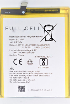 FULL CELL Mobile Battery For  Itel S42 BL-30WI
