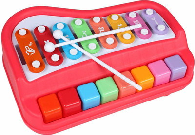 Bestie Toys 8 Key 2 in 1 Piano Xylophone Musical Instrument Toy(Multicolor)