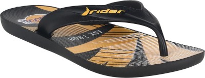 RIDER Men Slippers(Black , 9)