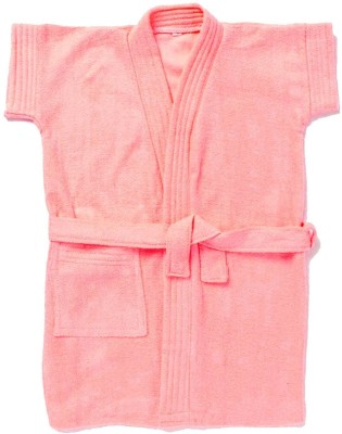 Sand Dune Pink Free Size Bath Robe(1 Bathrobe, For: Baby Boys, Pink)