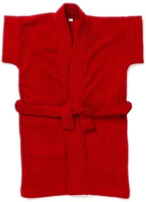 Sand Dune Red Free Size Bath Robe(1 Bathrobe, For: Baby Boys, Red)