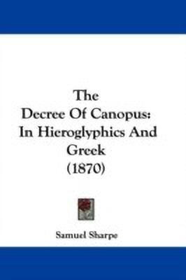 The Decree Of Canopus(English, Paperback, Sharpe Samuel)