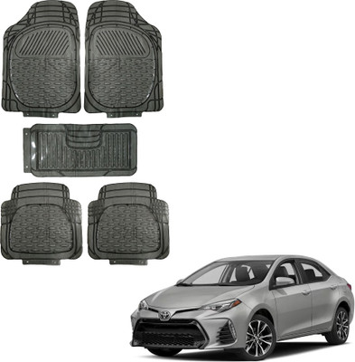 Oshotto Rubber Standard Mat For  Toyota Corolla(Black)