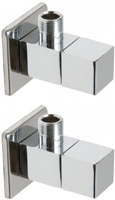 DRIZZLE Angle Cock Square Brass - Set of 2 Faucet Set