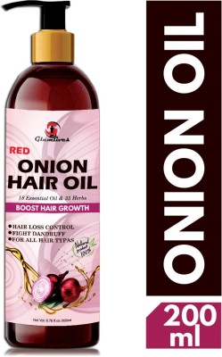 Glamlives Red ONION Hair Oil - Blend of 16 Natural Oils For Hair Oil (200 ml) Hair Oil(200 ml)