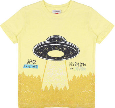 gini-jony-boys-graphic-print-cotton-lycra-blend-t-shirtyellow-pack-of-1