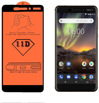 Calosc Tempered Glass Guard for Nokia 6.1(Pack of 1)