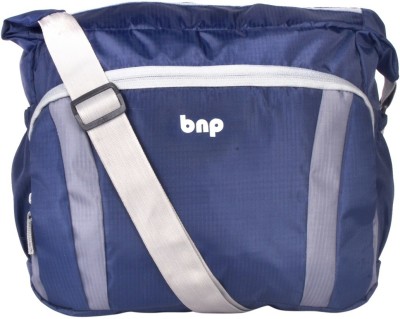 BAGS N PACKS Blue Sling Bag Cross body Sling Messanger Unisex bag Navy-Grey Clr