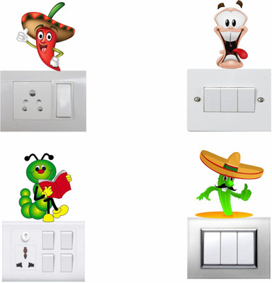 Decoration Stickers 12 cm abstract Self Adhesive Sticker(Pack of 1)