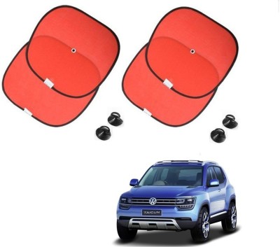 AuTO ADDiCT Side Window Sun Shade For Volkswagen A180(Red)