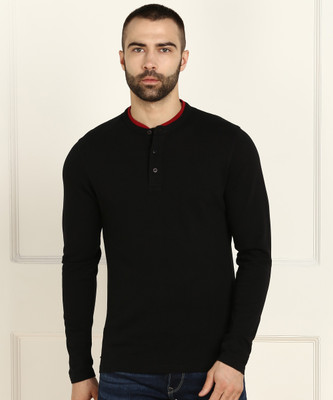 pepe-jeans-self-design-men-mandarin-collar-black-t-shirt