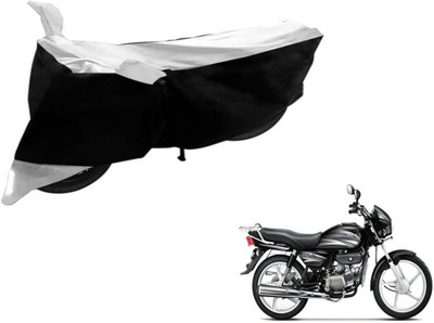 Flipkart SmartBuy Two Wheeler Cover for Hero(Splendor Plus, Black, Silver)