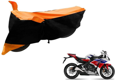 Flipkart SmartBuy Two Wheeler Cover for Honda(CBR 1000RR, Black, Orange)