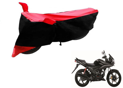 Flipkart SmartBuy Two Wheeler Cover for Honda(CBF Stunner, Black, Red)