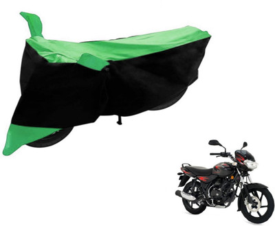 Flipkart SmartBuy Two Wheeler Cover for Bajaj(Discover, Black, Green)