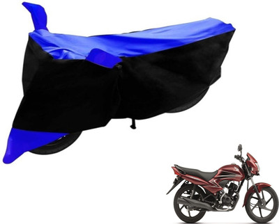 Flipkart SmartBuy Two Wheeler Cover for Honda(Dream Yuga, Black, Blue)