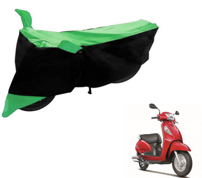 Flipkart SmartBuy Two Wheeler Cover for Suzuki(Access SE, Black, Green)