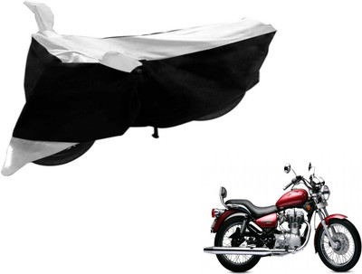 Flipkart SmartBuy Two Wheeler Cover for Royal Enfield(Twin spark, Black, Silver)